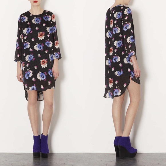 Topshop | Spot Floral Tunic Dress - Picture 5 of 5